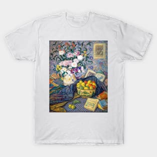 Juan de Echevarría Vase with Bananas, Lemons and Books T-Shirt